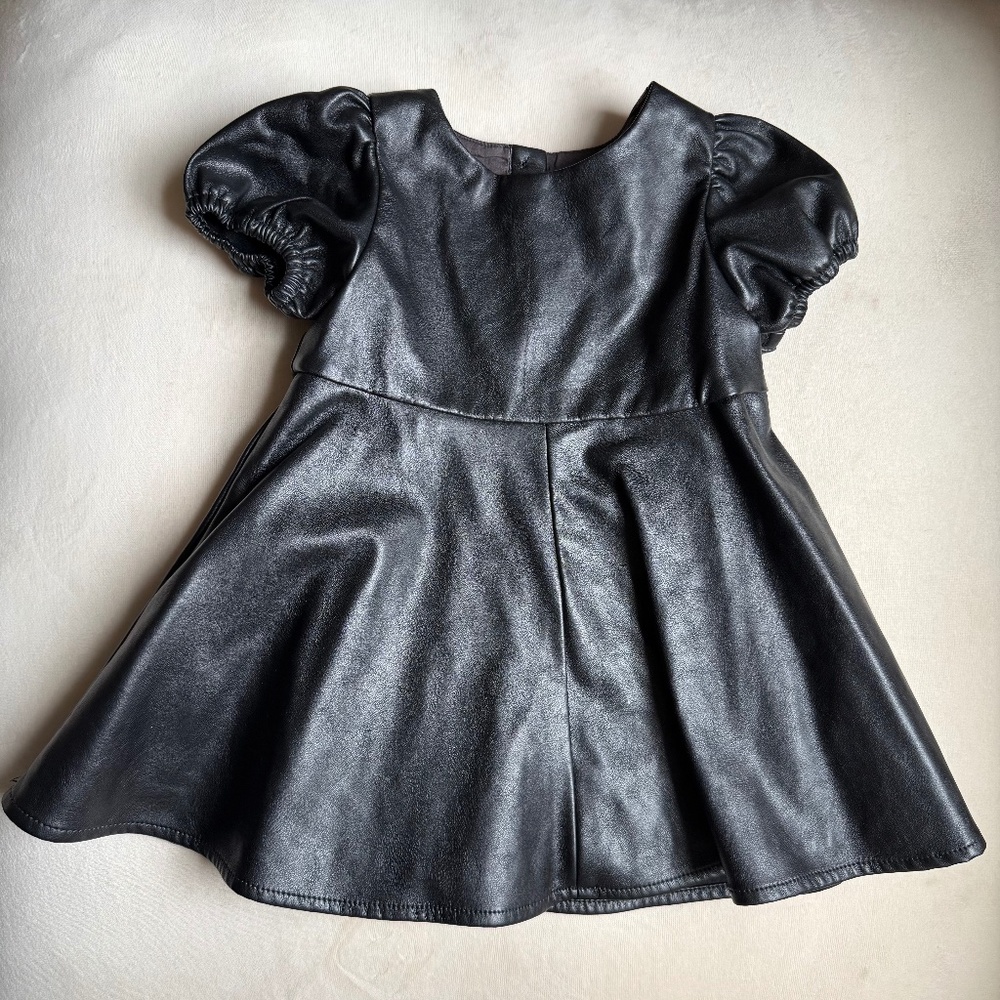 Baby Gap Black leather dress